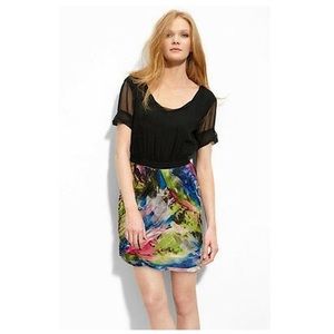 Diane von Furstenberg Garnier Storm Rose Silk Dress Size: 6